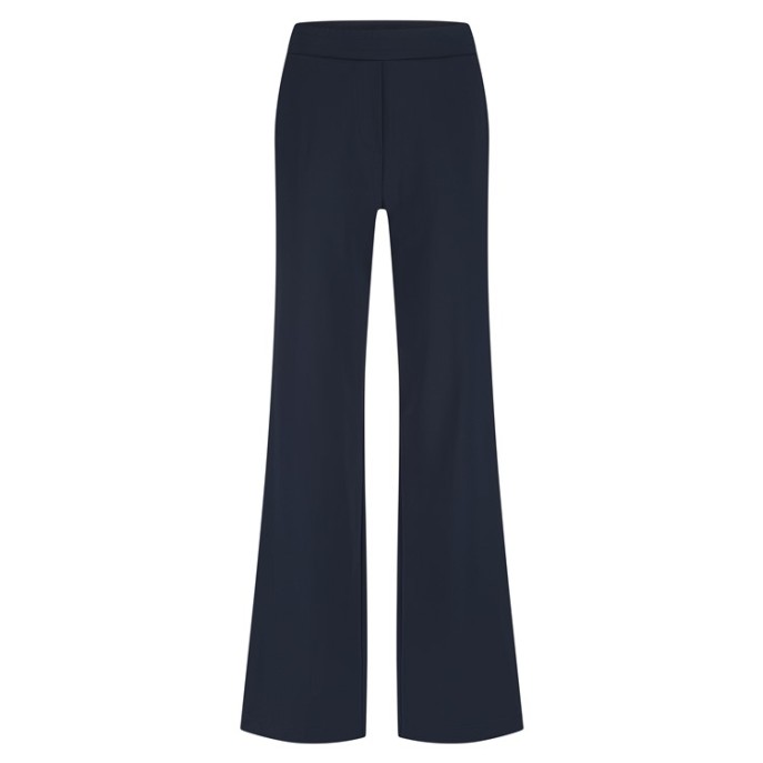 Lady Day Broek wijde pijp bies travel Marine Latte